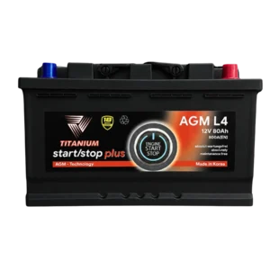 Ắc Quy TITANIUM LN4 - 80AGM - 80Ah