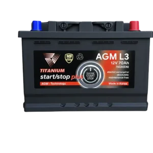 Ắc Quy TITANIUM LN3 - 70Ah AGM